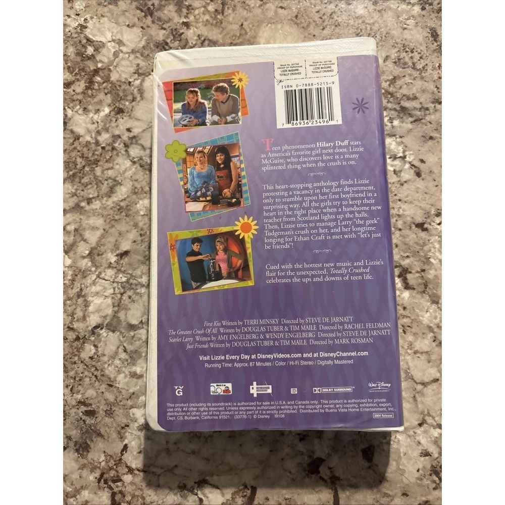 Lizzie McGuire: Totally Crushed VHS 2004 Disney Clamshell Retro Nostalgia VTG - Picture 7 of 9